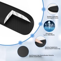 TECKNET Egérpad Csuklótámaszos Gél Párna és Ergonomikus Billentyűzet Csukló Alátét Szett Fekete 4