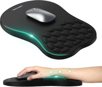 TECKNET Ergonomikus Egérpad Memóriahabbal és Tenyéralátámasztással 1