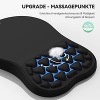 TECKNET Ergonomikus Egérpad Memóriahabbal és Tenyéralátámasztással 2