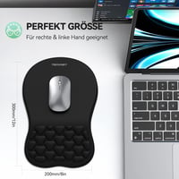 TECKNET Ergonomikus Egérpad Memóriahabbal és Tenyéralátámasztással 5