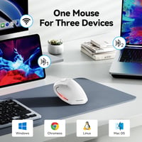 TECKNET Ergonomikus Vezeték Nélküli Egér Bluetooth 5.0 4800 DPI Laptop PC Mac 2