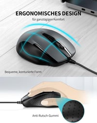 TeckNet Pro S2 Vezetékes USB Egér 6 Gomb 2000 DPI Gamer Egér 3