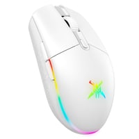 Bezdrôtová herná myš TECKNET TK-GM001, RGB, 8000 DPI, 72 g, nabíjateľná – biela 1