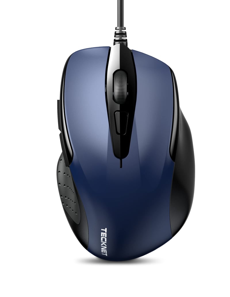 TECKNET UM013 žičani ergonomski miš, 6 tipki, 2 DPI razine, 150 cm USB kabel