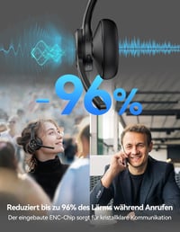 TECKNET V5.2 Bluetooth fejhallgató zajszűréssel, 50+ órás akkumulátor 3