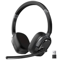 TECKNET V6.0 Bluetooth headset s mikrofónom, bezdrôtové slúchadlá s potlačením hluku ENC, USB-A prijímač, výdrž batérie 40+ hodín, pre vodičov kamiónov a call centrá 1