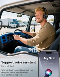 TECKNET V5.3 Bluetooth headset AI zajszűrős mikrofonnal, USB dongle és töltőállomással, 55+ óra akkumulátor 6