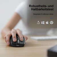 TECKNET Vezeték nélküli Egér Töltöthető 4800 DPI Csendes Optikai Számítógép Egér 8