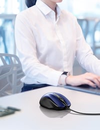 TECKNET Vezetékes Ergonomikus Egér 6 Gombbal DPI Szabályozással 8