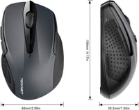 TECKNET Wireless egér 2.4G 2600 DPI 6 gomb nano vevővel 24 hónapos akkumulátor 3