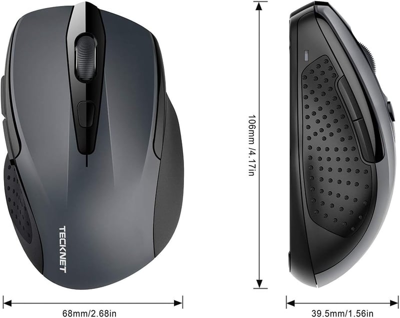 TECKNET Wireless egér 2.4G 2600 DPI 6 gomb nano vevővel 24 hónapos akkumulátor