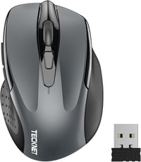 TECKNET Wireless egér 2.4G 2600 DPI 6 gomb nano vevővel 24 hónapos akkumulátor 1