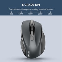 TECKNET Wireless egér 2.4G 2600 DPI 6 gomb nano vevővel 24 hónapos akkumulátor 5