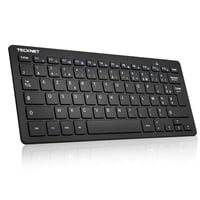 TECKNET Bezdrôtová klávesnica – Mini 2.4G, Tenký dizajn, Batéria s dlhou životnosťou, 12 multimediálnych tlačidiel, AZERTY, pre Windows 10/11 PC 1