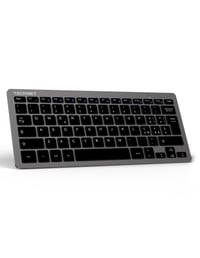 TECKNET bežična tipkovnica za PC i Android Smart TV, talijanski QWERTY raspored, tiha i ultra tanka, dugotrajna baterija, siva 1