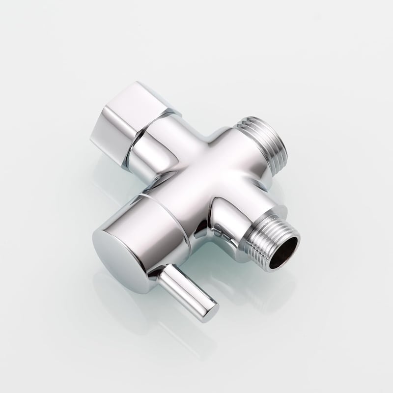 Tecmolog DSF007D Háromirányú Sárgaréz WC Lefolyó Adapter 3/8-12/17T - Krómozott Kivitel, CE Tanúsítvánnyal