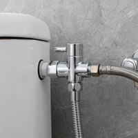 Tecmolog DSF007D Háromirányú Sárgaréz WC Lefolyó Adapter 3/8-12/17T - Krómozott Kivitel, CE Tanúsítvánnyal 2