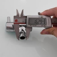 Tecmolog DSF007D Háromirányú Sárgaréz WC Lefolyó Adapter 3/8-12/17T - Krómozott Kivitel, CE Tanúsítvánnyal 7