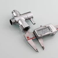 Tecmolog DSF007D Háromirányú Sárgaréz WC Lefolyó Adapter 3/8-12/17T - Krómozott Kivitel, CE Tanúsítvánnyal 5