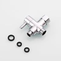 Tecmolog DSF007D Háromirányú Sárgaréz WC Lefolyó Adapter 3/8-12/17T - Krómozott Kivitel, CE Tanúsítvánnyal 9
