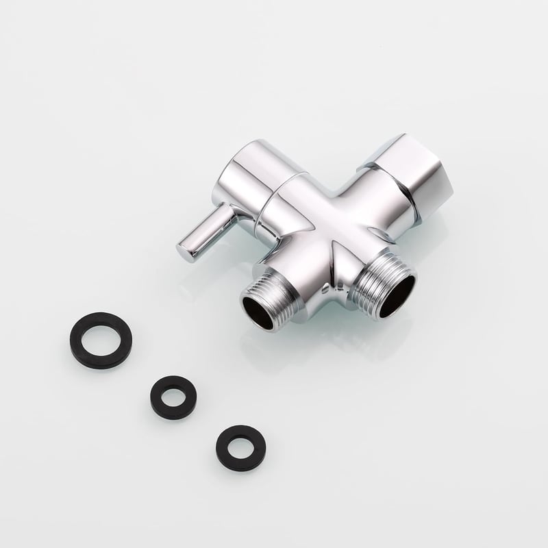 Tecmolog DSF007D Háromirányú Sárgaréz WC Lefolyó Adapter 3/8-12/17T - Krómozott Kivitel, CE Tanúsítvánnyal