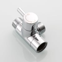 Tecmolog G1/2 Sárgaréz Zuhany Váltószelep - Kézi és Fix Zuhanyfejhez Kompatibilis Króm Adapter Modern Fürdőszobai Kiegészítő 8