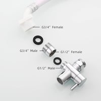 Tecmolog Kerti Locsolótömlő Adapter - Sárgaréz Menetes Csatlakozó 1/2" Belső - 3/4" Külső Menettel, Króm Bevonatú, Mosógéphez is 2