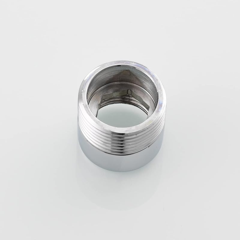 Tecmolog Kerti Locsolótömlő Adapter - Sárgaréz Menetes Csatlakozó 1/2" Belső - 3/4" Külső Menettel, Króm Bevonatú, Mosógéphez is