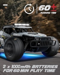 Tecnock 1:16 RC Monster Truck 2.4GHz LED világítással, terepjáró távirányítós autó 60 perc játékidővel 3