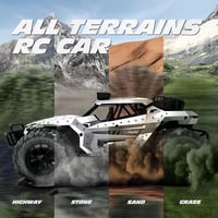 Tecnock 1:16 RC Monster Truck 2.4GHz LED világítással, terepjáró távirányítós autó 60 perc játékidővel 5