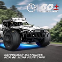 Tecnock 1:16 RC Monster Truck 2.4GHz LED világítással, terepjáró távirányítós autó 60 perc játékidővel 3
