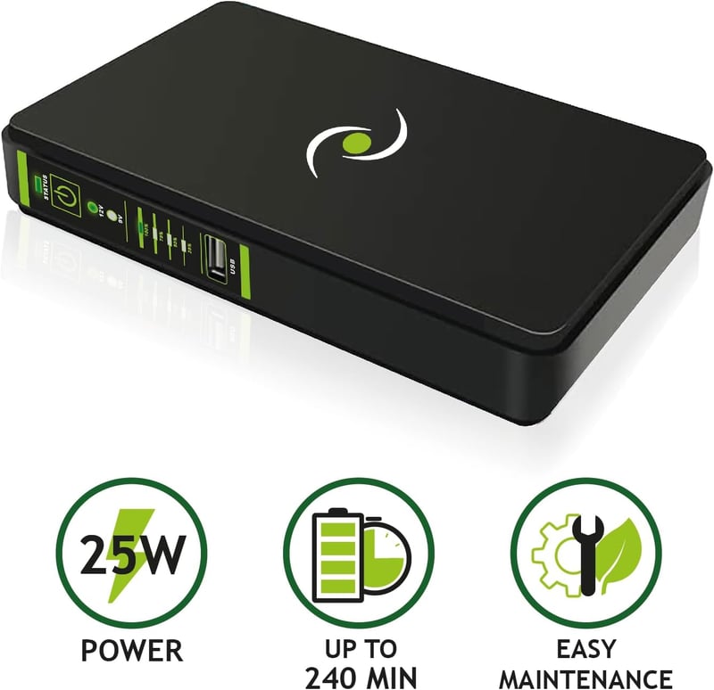 Tecnoware ERA PLUS DC UPS 8800mAh - WLAN/Modem/Kamera Védelme, POE 24V/48V - ERA PLUS DC, MODEM