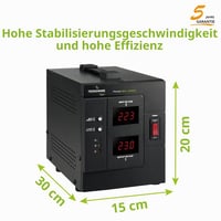 Stabilizátor napätia Tecnoware Power Systems 3000VA pre TV, HiFi, tlačiarne a elektronické zariadenia, ochrana proti prepätiu, nie je to UPS 2