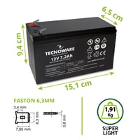 Olovený akumulátor Tecnoware Power Systems – 12 V, 7,2 Ah 3