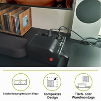 Stabilizator de tensiune Tecnoware Power Systems PowerReg 1000VA pentru modem, router, televizor, sistem Hi-Fi, imprimantă, împotriva fluctuațiilor de tensiune 5