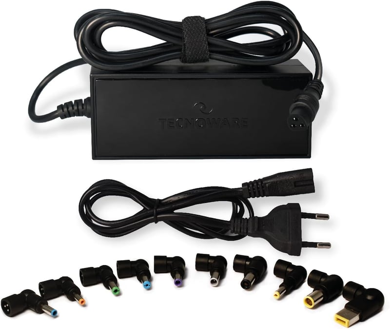 Tecnoware Power Systems univerzális laptop töltő - 95W, fekete, 10 csatlakozóval