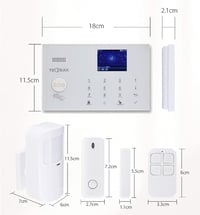 TECPEAK GSM/WLAN Riasztórendszer Kamerarendszerrel - Vezeték Nélküli Otthonvédelmi Készlet Okostelefonos Vezérléssel, 120dB Szirénával (KIT1 2