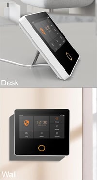 TECPEAK Vezeték Nélküli Riasztórendszer WiFi/GSM/4G Kapcsolattal - 110dB Szirénával, Okostelefonos Vezérléssel, Bővíthető Otthoni és Irodai  3