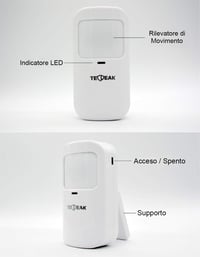 TECPEAK Vezeték Nélküli WiFi/GSM Riasztórendszer - Otthoni és Irodai Biztonság, Okostelefonnal Vezérelhető, Bővíthető Érzékelőkkel, A4-Basic 3