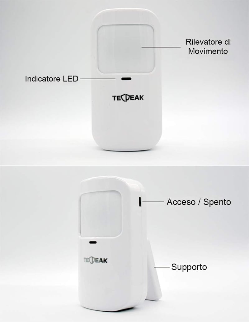 TECPEAK Vezeték Nélküli WiFi/GSM Riasztórendszer - Otthoni és Irodai Biztonság, Okostelefonnal Vezérelhető, Bővíthető Érzékelőkkel, A4-Basic