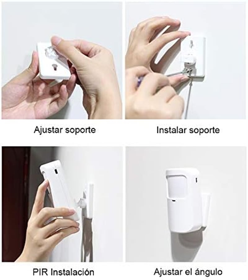 TECPEAK Vezeték Nélküli WiFi GSM Riasztórendszer - Okostelefon Vezérlés, Távirányító, Biztonsági Sziréna, Bővíthető Otthoni Biztonságtechnik