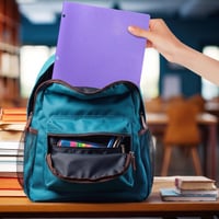 Dosar cu două buzunare A4 TecquorA din plastic, negru, pachet de 6 bucăți, mapă pentru documente 5