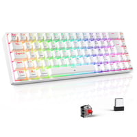 TECURS 80% TKL bežična mehanička tipkovnica, Red Switch, QWERTZ, bijela 1