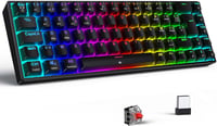 TECURS KB510 Francia AZERTY Billentyűzet Fekete 1