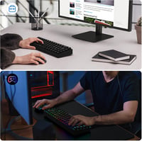 TECURS KB510 Francia AZERTY Billentyűzet Fekete 3