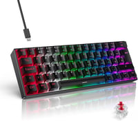 TECURS MK203 Kompakt Mechanikus Billentyűzet 60% Méretben - Fekete Vezetékes Gaming Klaviatúra AZERTY Kiosztással

AI: I need to create a Hu 1