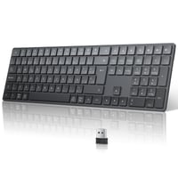 TECURS bežična Bluetooth tipkovnica USB 2.4G QWERTY, 3 kanala - crna 1