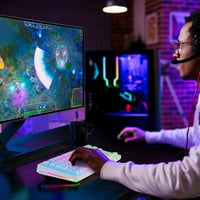 TECURS Wireless Mechanikus Gamer Billentyűzet 80% TKL QWERTZ Piros Switch RGB 9