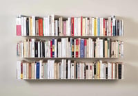 TEEbooks Plávajúca nástenná polica na knihy, oceľ, biela, 60x15x15 cm, s neviditeľným uchytením, Made in Italy, sada 2 ks 9