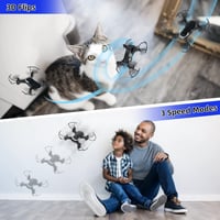 TEEROK T13 Mini Drón 720P Kamerával, 3 Akkumulátor, 30 Perc Repülés 4
